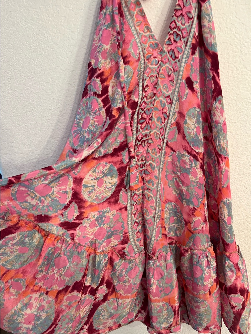 BOHEMIAN SILKY ULTRA MINI DRESS